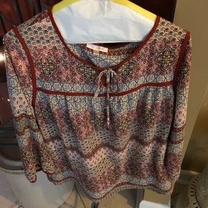 Skies are blue blouse